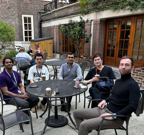 Professor Youngjun Cho and his PhD students and postdocs (From Left: Dr. Farshid Rayhan, Zikun Quan, Jitesh Joshi, Dr. Mark Quinlan)